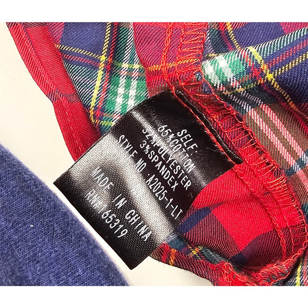 phoebe check puff sleeve mini dress in red multi tartan holiday Christmas M - Picture 5 of 10